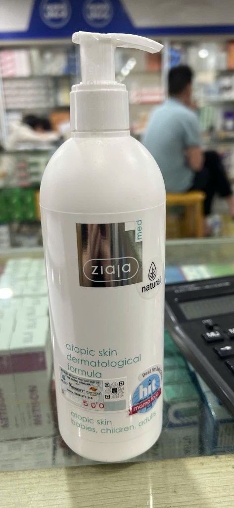 Nhũ tương mượt da toàn thân - ziaja med atopic skin dermatological formula body lotion nourishing 400ml