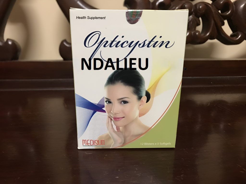 Opticystin (h/60) viên uống giúp làm chắc khỏe tóc, đẹp tóc, đẹp da.