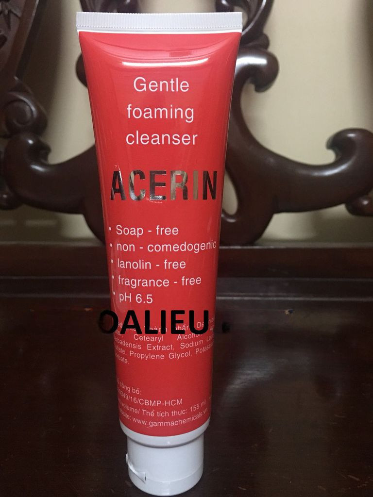 Sữa rửa mặt tạo bọt acerin gentle foaming cleanser 155ml (tuýp )