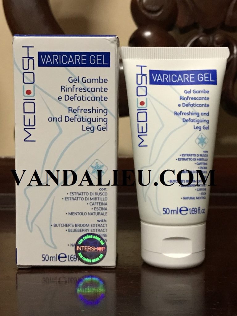 Gel bôi hỗ trợ điều trị suy giãn tĩnh mạch chân medicosh varicare gel (hộp 50ml)