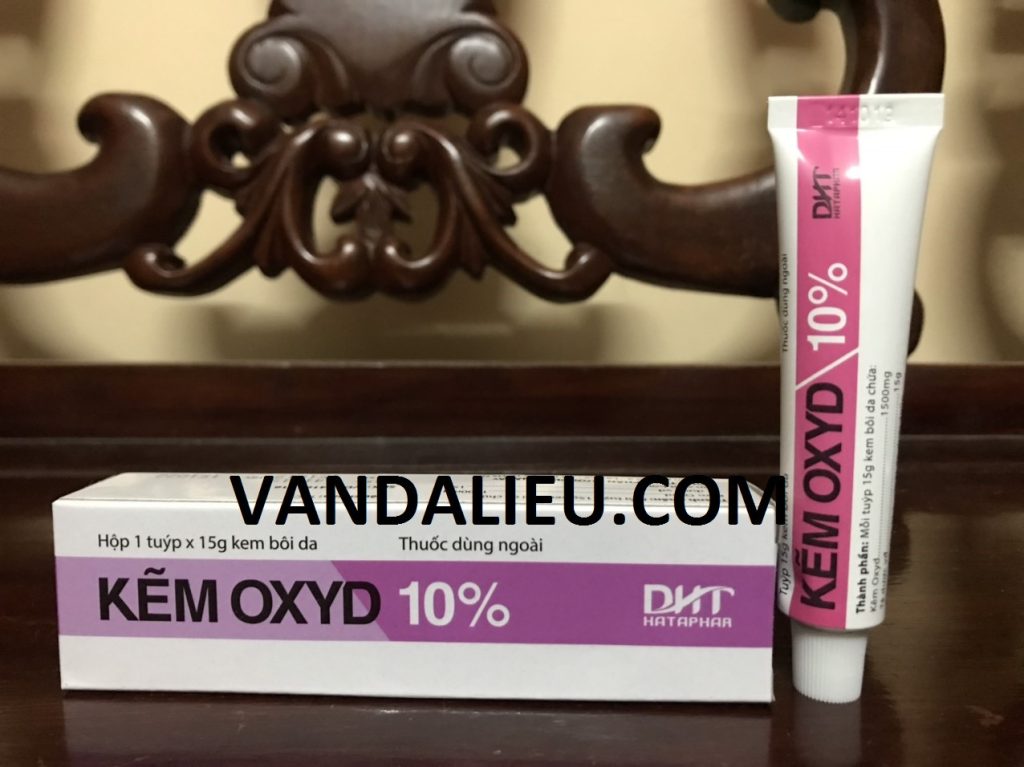 Kẽm oxyd crem 10% 15g.