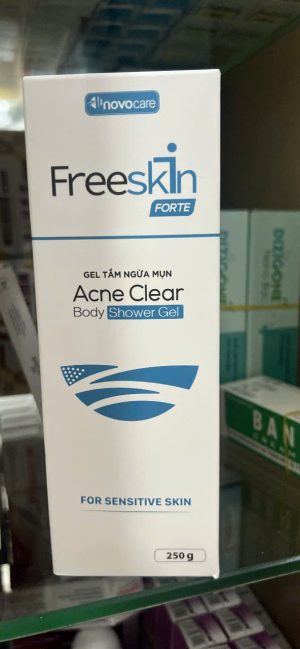 Gel tắm novocare freeskin forte  acne clear body shower gel 250g
