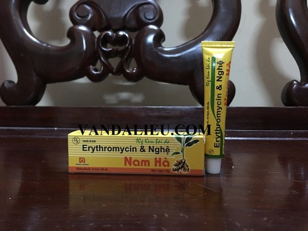 Kem bôi da erythromycin và nghệ nam hà 10g