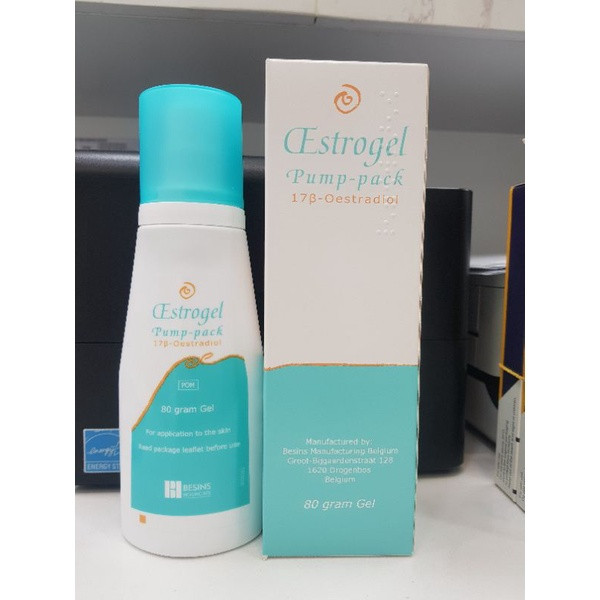 Điều trị thiết hụt estrgen oestrogel  pump-pack 80g