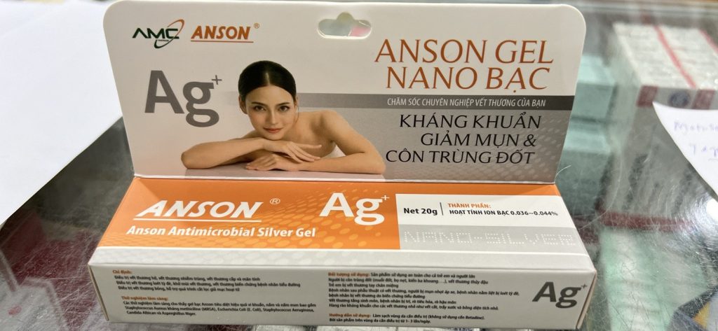 Gel bạc kháng khuẩn anson 20g