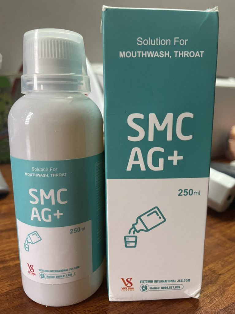 Smc ag+ 250ml. nước súc miệng