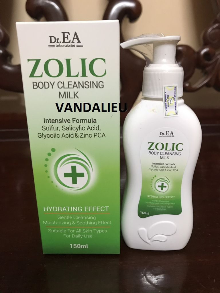 Sữa tắm giảm mụn cơ thể Dr.ea zolic body cleansing milk 150ml.
