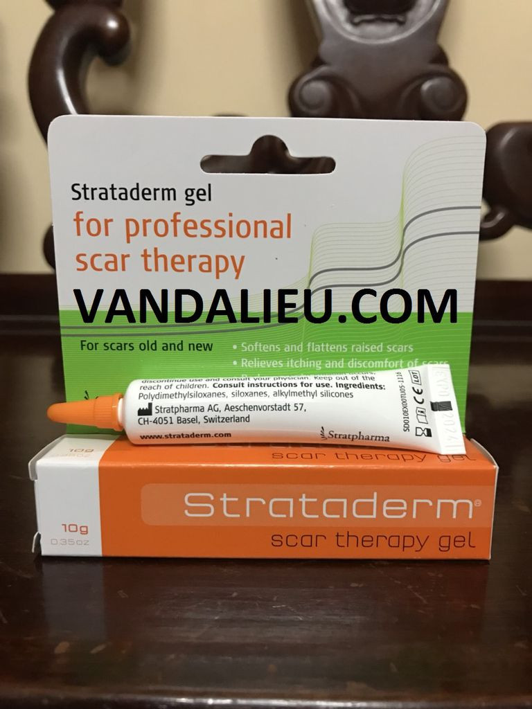 Strataderm gel 10g. gel điều trị sẹo xấu.