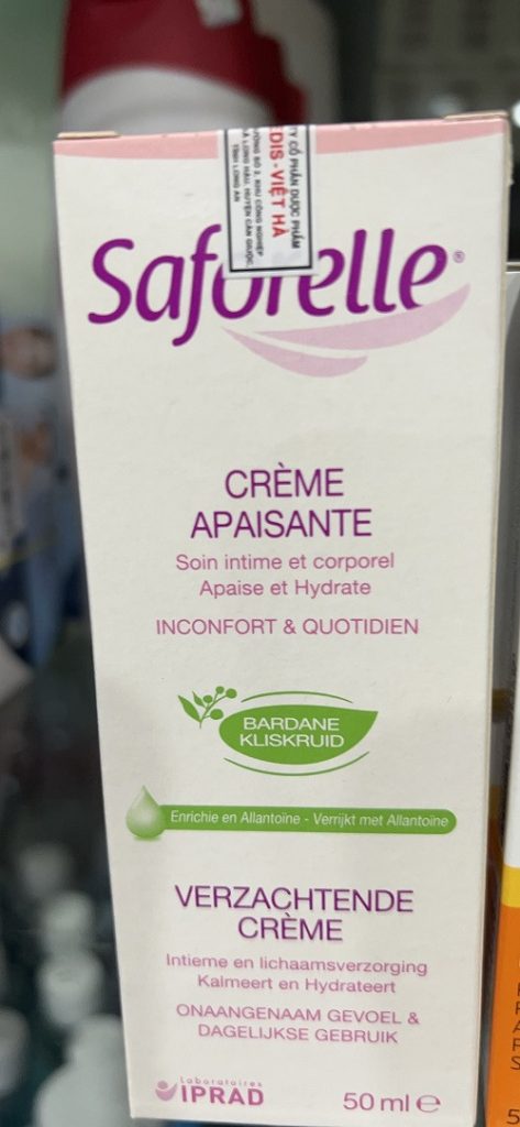 Kem dưỡng saforelle creme apaisante 50ml ( pháp )