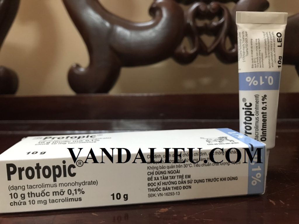 Mỡ bôi ngoài da protopic 0,1 % 10g. ( dạng tacrolimus monohydrate )