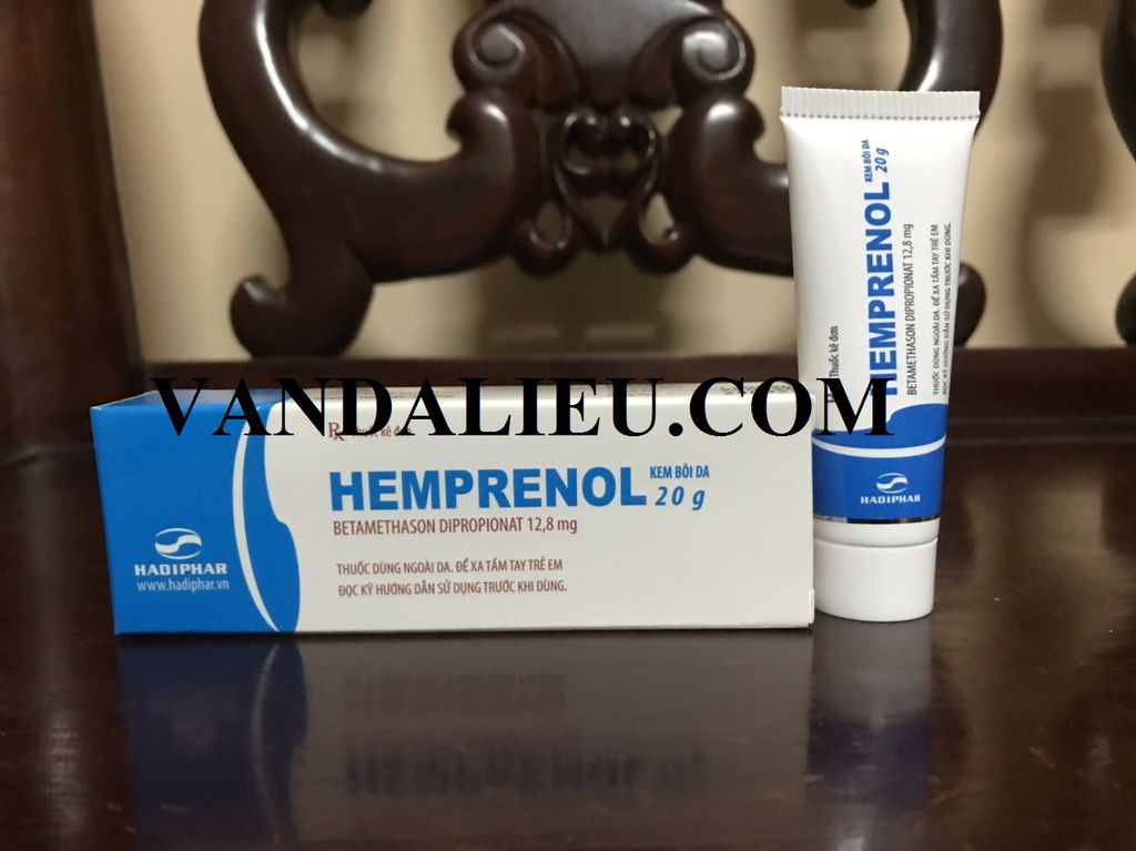 Hemprenol cream 20g. thuốc điều trị chàm, viêm da do tiếp xúc, viêm da dị ứng...