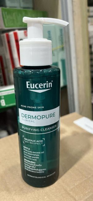Eucerin dermopure purifying cleanser 200ml gel rửa mặt cho da mụn.