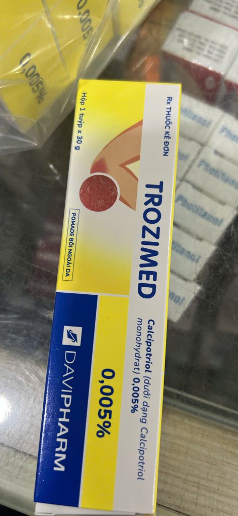 Kem bôi điều trị vảy nến trozimed 30g