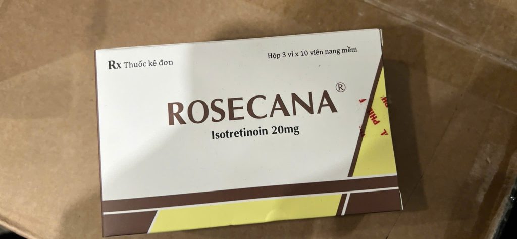 Viên uống điều trị mụn trứng cá rosecana 20mg