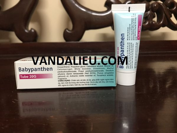Babypanthen 20g. da bị xây xát nhẹ, cồn trùng đốt, ngứa do chàm, ban đỏ ở trẻ em.
