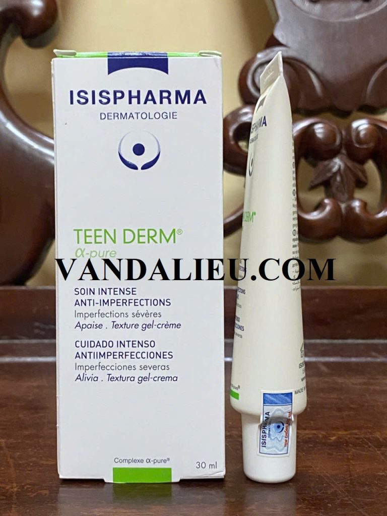 Isis pharma teen derm alpha pure 30ml. kem hỗ trợ tr mụn trứng cá.