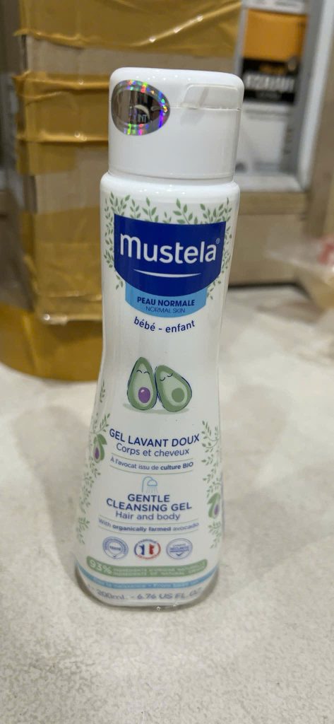 Gel tắm gội cho bé mustela gentle cleansing gel 200ml