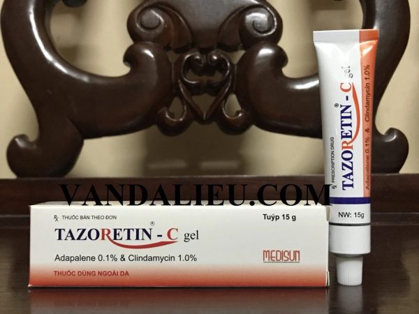 Gel trị mụn trứng cá tazoretin - c gel (15g)