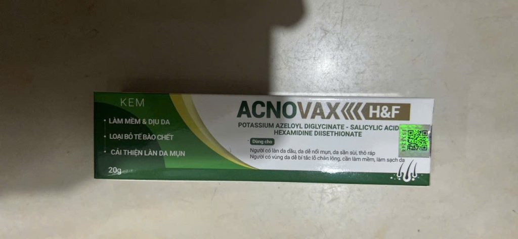 Kem bôi ngoài da acnovax h&f 20g