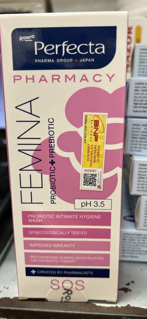 Dung dịch vệ sinh phụ nữ - perfecta femina sos probiotic 150ml