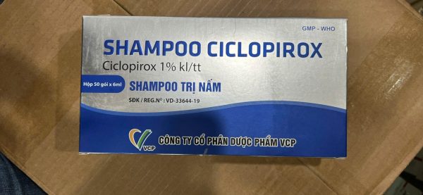 Dầu gội dạng gói shampoo ciclopirox 50 gói x 6ml