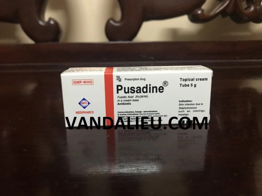 Kem bôi ngoài da pusadine cream 5g.