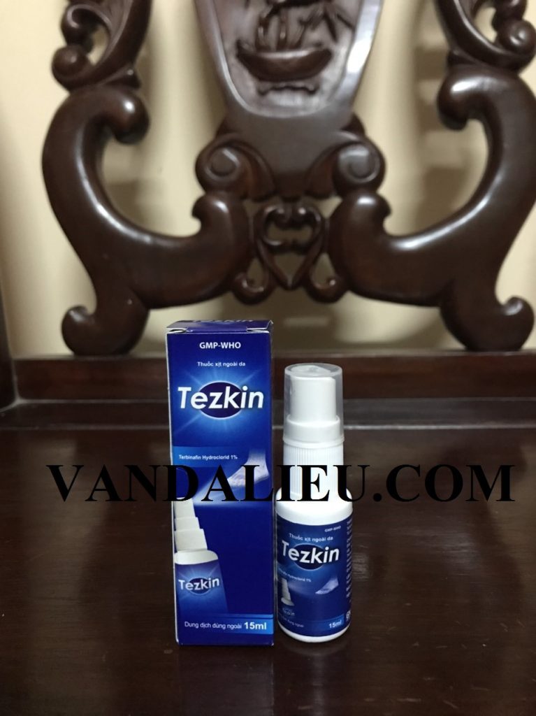 Chai xịt nấm đầu kẽ chân kẽ tay -topical spray tezkin 15ml
