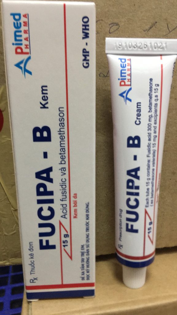 Kem bôi ngoài da fucipa-b cream 15g