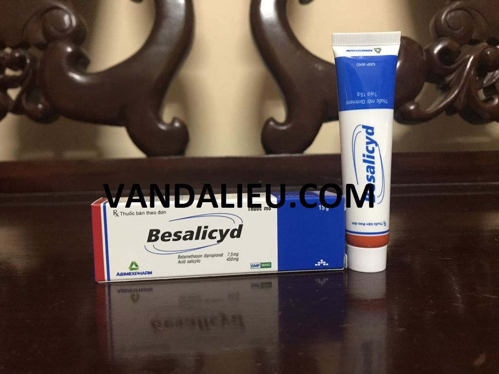 Besalicyd 15g  thuốc điều trị  da dày sừng và bệnh vẩy nến, viêm da dị ứng mạn tính...