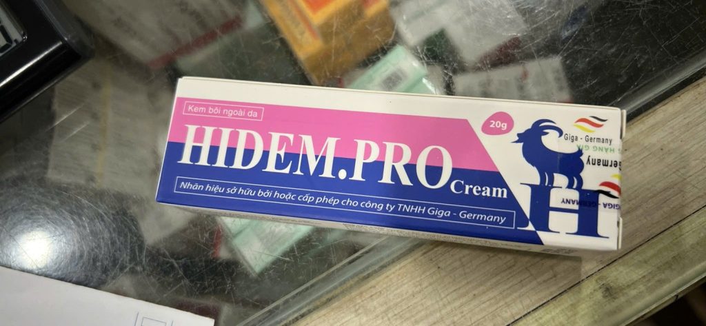 Kem bôi ngoài da hidem.pro cream 20g