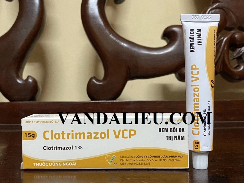Kem bôi ngoài da clotrimazol vcp 15g
