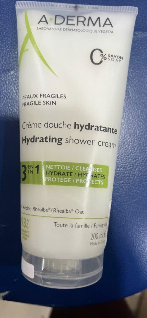 Gel rửa mặt & tắm gội a-derma hydrating shower cream 200ml