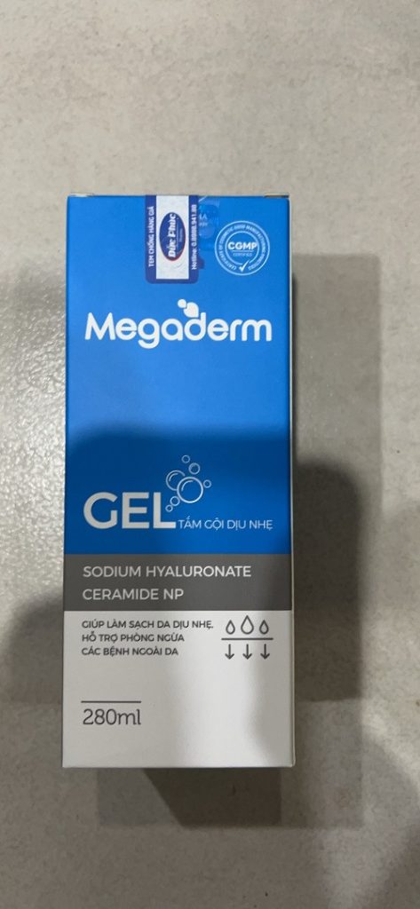Gel tắm gội dịu nhẹ megaderm 280ml
