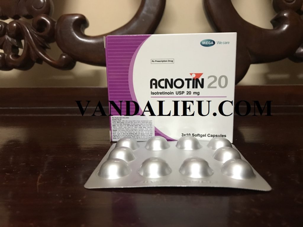 Viên nang acnotin 20mg (h/30) điều trị mụn trứng cá nặng