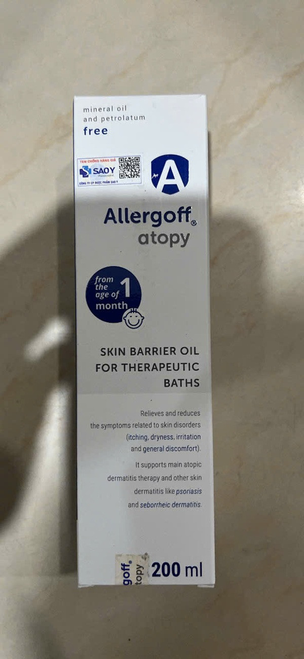 Sữa tắm bảo vệ da allergoff atopy 200ml