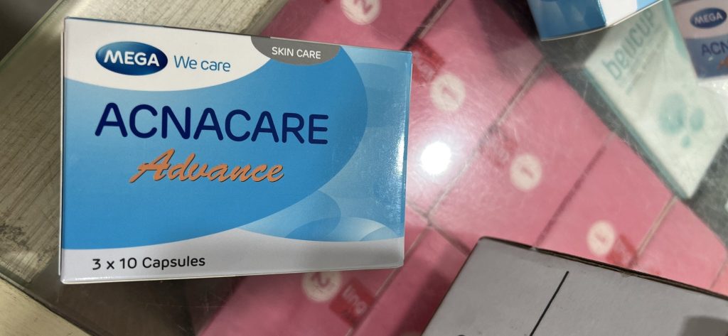 Viên uống acnacare advance - giảm tiết bã nhờn , hỗ trợ tr mụn ( hộp 3 vỉ x 10 viên )