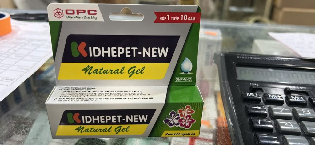 Kem bôi ngoài da kidhepet-new natural gel 10g