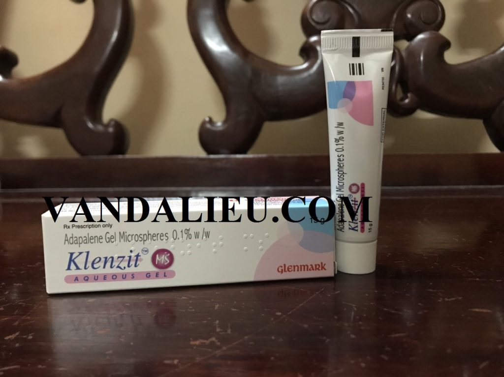 Klenzit ms 15g. gel adapalen dạng vi cầu điều trị trứng cá tại chỗ.