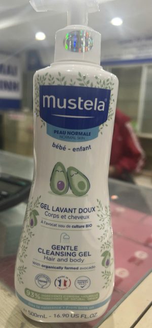 Gel tắm gội cho bé mustela gentle cleansing gel 500ml