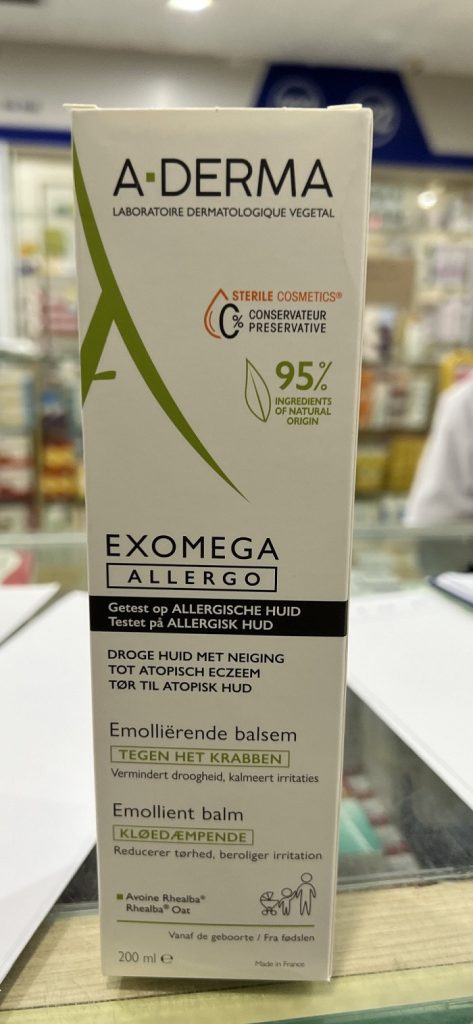 Kem làm mềm da aderma exomega allergo  200ml
