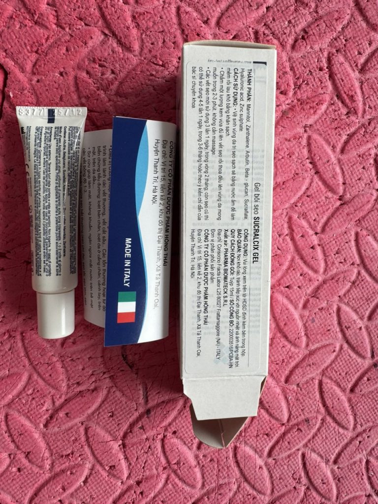 Kem bôi ngoài da sucralcix gel 15g