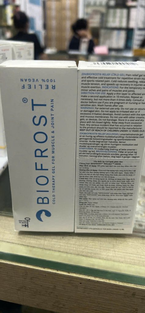 Gel Lạnh Giảm Đau Cơ Khớp Biofrost Relief Cold Gel (100ml)