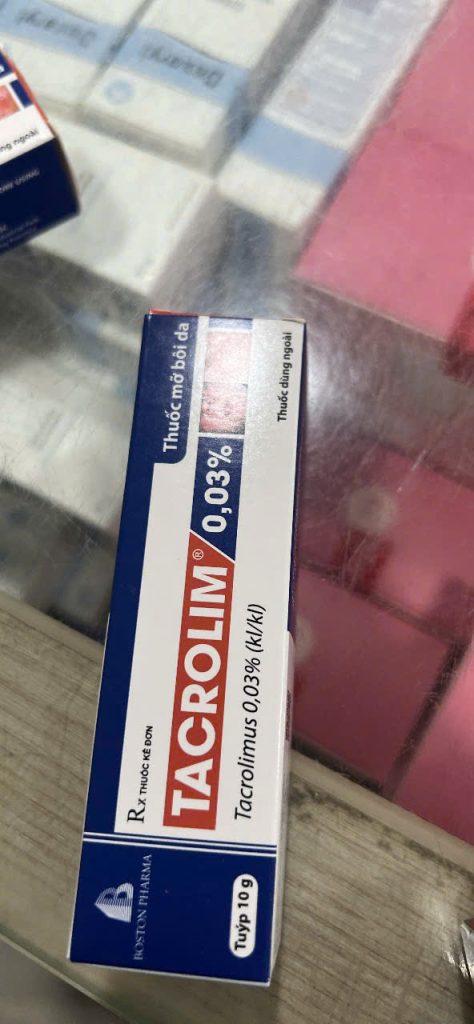 MỠ BÔI DA TACROLIM 0.03% 10G